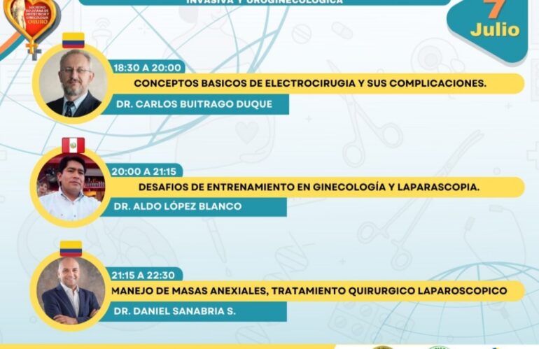 Simposio internacional de cirugía mínimamente invasiva y uroginecología. Julio 7 al 9 del 2022